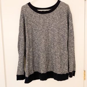 Forever 21 Heathered Grey/Blue Sweater 2XL
